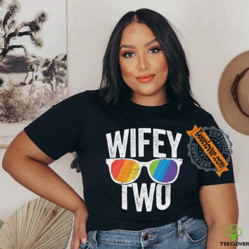 Wifey Two Lesbian Pride Lgbt Bride Couple Gift Tall T Shirt