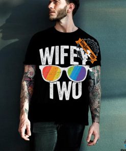 Wifey Two Lesbian Pride Lgbt Bride Couple Gift Tall T Shirt