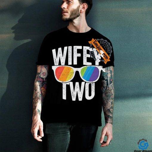 Wifey Two Lesbian Pride Lgbt Bride Couple Gift Tall T Shirt