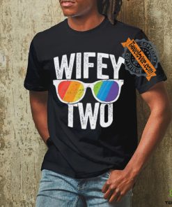Wifey Two Lesbian Pride Lgbt Bride Couple Gift Tall T Shirt