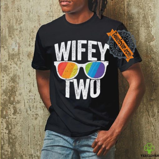 Wifey Two Lesbian Pride Lgbt Bride Couple Gift Tall T Shirt