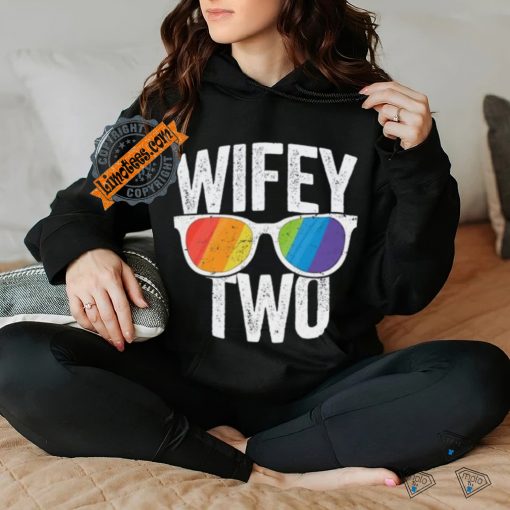 Wifey Two Lesbian Pride Lgbt Bride Couple Gift Tall T Shirt