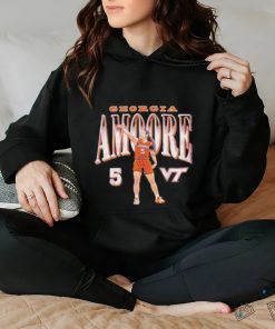 Official Virginia Tech Hokies Georgia Amoore 5 T Shirt