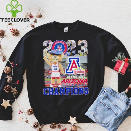 Wilbur the Wildcat mascot Arizona Wildcats 2023 Alamo Bowl Champions hoodie, sweater, longsleeve, shirt v-neck, t-shirt