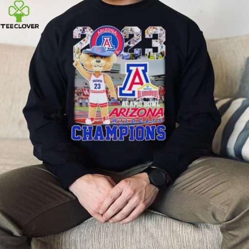 Wilbur the Wildcat mascot Arizona Wildcats 2023 Alamo Bowl Champions hoodie, sweater, longsleeve, shirt v-neck, t-shirt