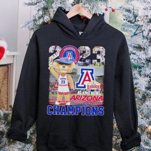 Wilbur the Wildcat mascot Arizona Wildcats 2023 Alamo Bowl Champions hoodie, sweater, longsleeve, shirt v-neck, t-shirt