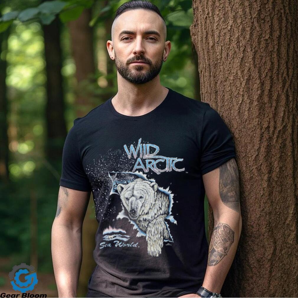 Wild Artic Polar Bear Single Stitch T Shirt Wild Artic Polar Bear Single Stitch T Shirt