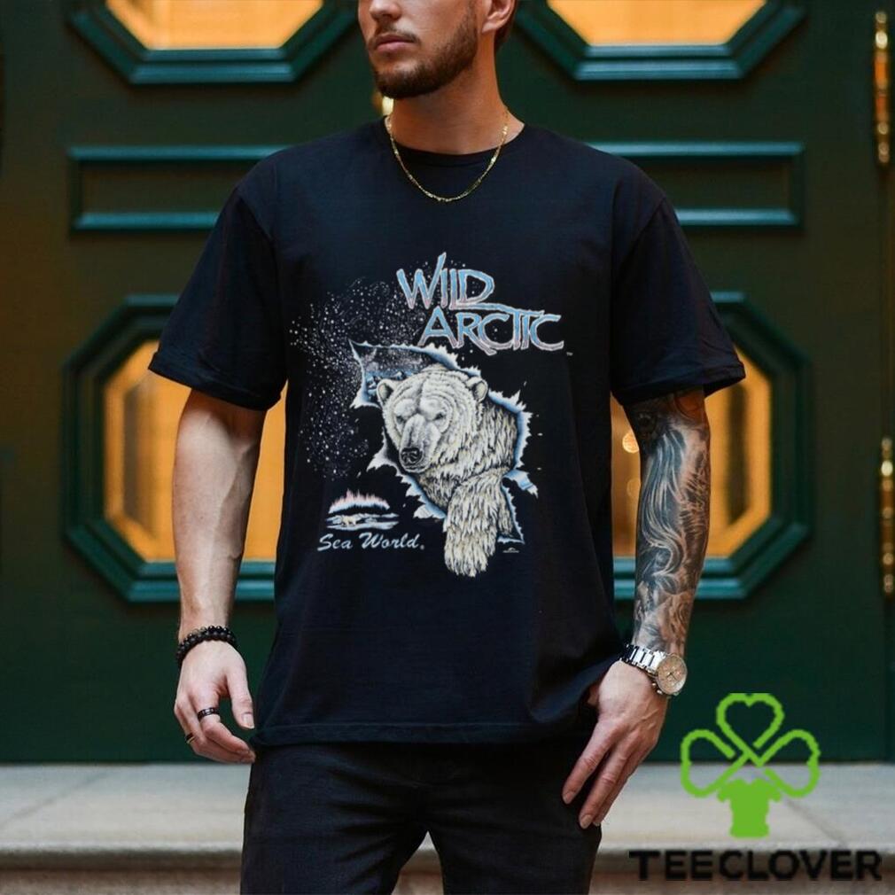 Wild Artic Polar Bear Single Stitch T Shirt Wild Artic Polar Bear Single Stitch T Shirt