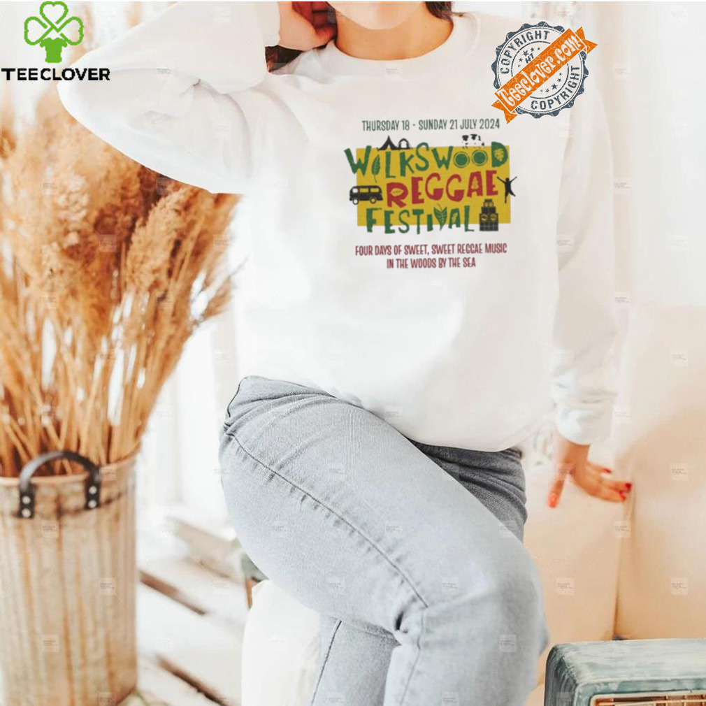 Wilkswood Reggae Festival Four Days Of Sweet Reggae Music In The Woods By The Sea July 21, 2024 Shirt Wilkswood Reggae Festival Four Days Of Sweet Reggae Music In The Woods By The Sea July 21, 2024 Shirt