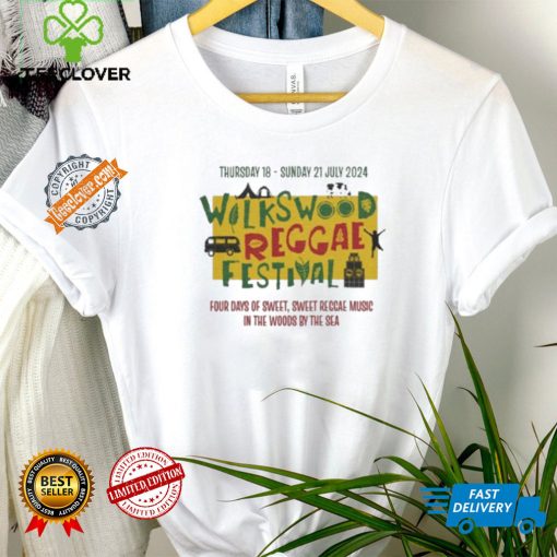 Wilkswood Reggae Festival Four Days Of Sweet Reggae Music In The Woods By The Sea July 21, 2024 Shirt