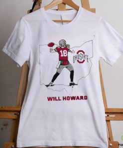 Will Howard Caricature Ohio State State star shirt