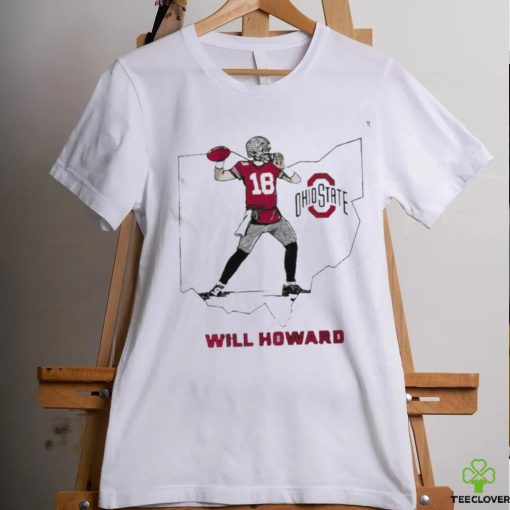 Will Howard Caricature Ohio State State star shirt