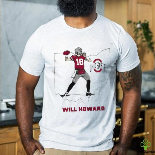 Will Howard Caricature Ohio State State star shirt