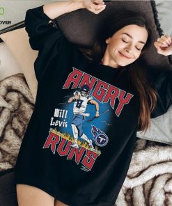 Will Levis Tennessee Titans Homage Unisex Angry Runs Graphic Tri Blend T Shirt Charcoal