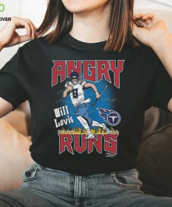 Will Levis Tennessee Titans Homage Unisex Angry Runs Graphic Tri Blend T Shirt Charcoal