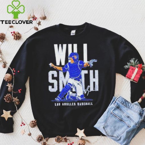 Will Smith Los Angeles Dodgers Baseball Name Blocks Shirt