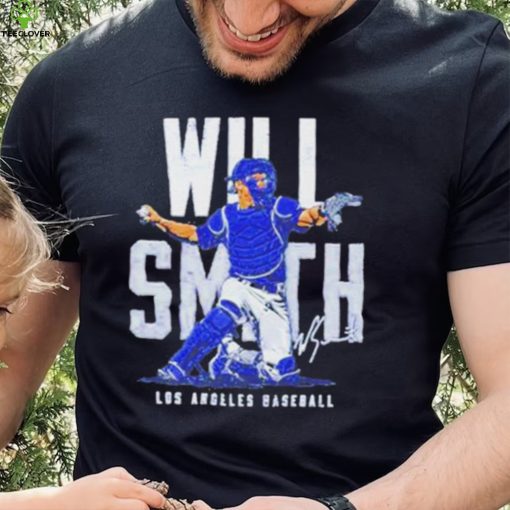 Will Smith Los Angeles Dodgers Baseball Name Blocks Shirt