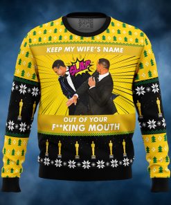 Will Smith Slaps Chris Rock Meme Ugly Christmas Sweater