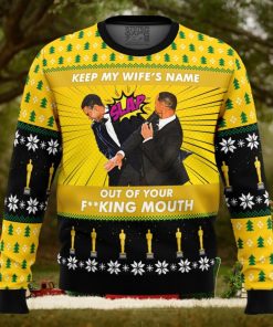 Will Smith Slaps Chris Rock Meme Ugly Sweater