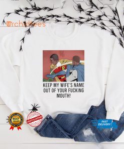 Will Smith slaps Chris Rock keep my wife’s name out of your fucking mouth comic meme 2022 funny T shirt