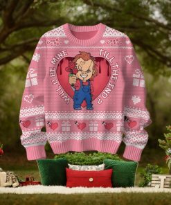 Will U Be Mine Till The End Chucky Valentine Sweater