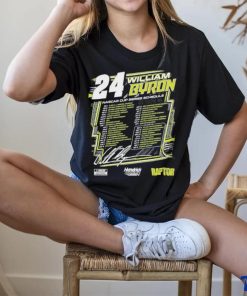 William Byron Hendrick Motorsports Team Collection 2024 Schedule Shirt