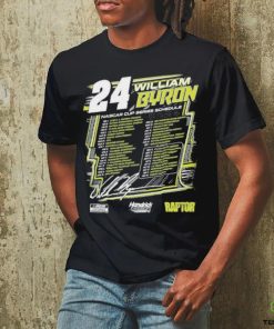 William Byron Hendrick Motorsports Team Collection 2024 Schedule Shirt