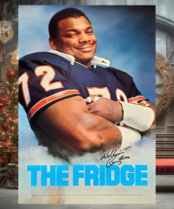 William Perry The Fridge Chicago Bears Nfl Football Vintage Original Poster