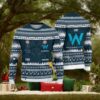 Bigfoot Surfing Ugly Christmas Sweater