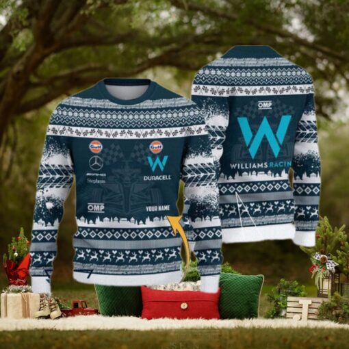 Williams Racing Customized Ugly Christmas Sweater Gift For Holiday