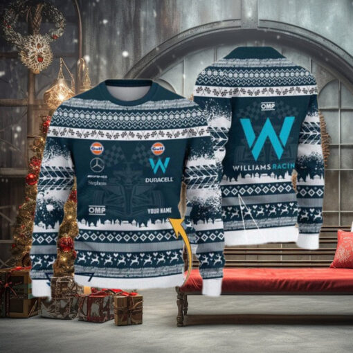 Williams Racing Customized Ugly Christmas Sweater Gift For Holiday