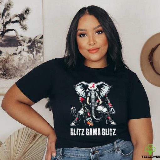Willie And Chad Wearing Blitz Bama Blitz Alabama Muscular Elephant Mascot Shirt
