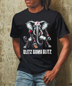Willie And Chad Wearing Blitz Bama Blitz Alabama Muscular Elephant Mascot Shirt