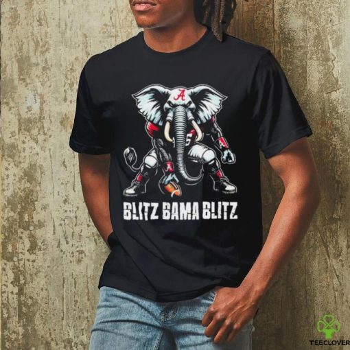 Willie And Chad Wearing Blitz Bama Blitz Alabama Muscular Elephant Mascot Shirt