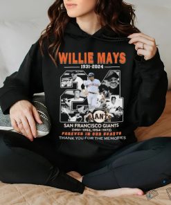 Willie Mays 1931 2024 San Francisco Giants Forever In Our Hearts thank you for the memories signature shirt 3 Willie Mays 1931 2024 San Francisco Giants Forever In Our Hearts thank you for the memories signature shirt