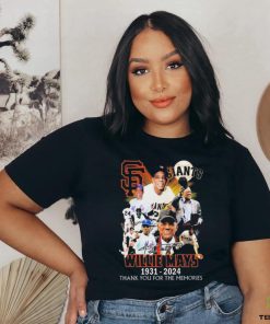 Willie Mays 1931 2024 San Francisco Giants Thank You For The Memories signature shirt