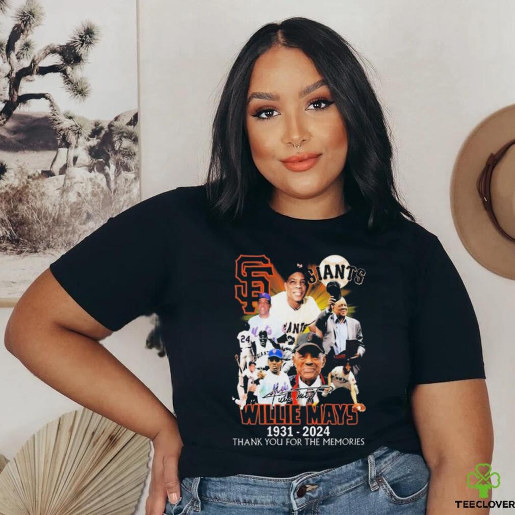 Willie Mays 1931 2024 San Francisco Giants Thank You For The Memories signature shirt Willie Mays 1931 2024 San Francisco Giants Thank You For The Memories signature shirt