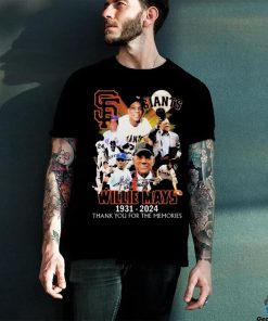 Willie Mays 1931 2024 San Francisco Giants Thank You For The Memories signature shirt