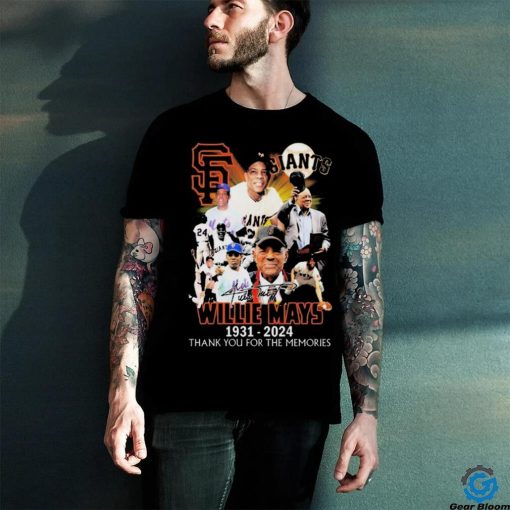 Willie Mays 1931 2024 San Francisco Giants Thank You For The Memories signature shirt