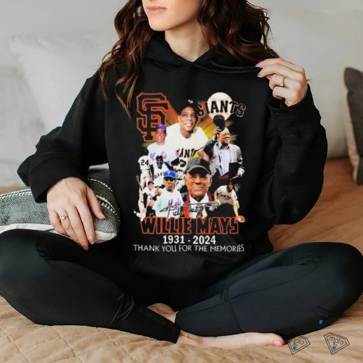 Willie Mays 1931 2024 San Francisco Giants Thank You For The Memories signature shirt