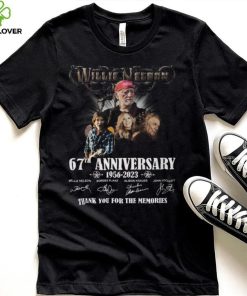 Willie Nelson 67th Anniversary 1956 – 2023 Thank You For The Memories Shirt 1 Willie Nelson 67th Anniversary 1956 – 2023 Thank You For The Memories Shirt
