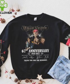 Willie Nelson 67th Anniversary 1956 – 2023 Thank You For The Memories Shirt 3 Willie Nelson 67th Anniversary 1956 – 2023 Thank You For The Memories Shirt