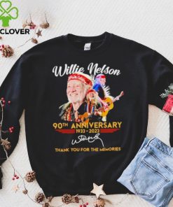 Willie Nelson 90Th Anniversary 1933 2023 thank you for the memories signature shirt