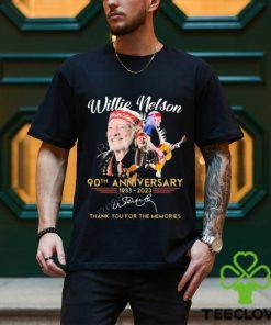 Willie Nelson 90th anniversary 1933 2023 thank you for the memories signature t shirt 1 Willie Nelson 90th anniversary 1933 2023 thank you for the memories signature t shirt