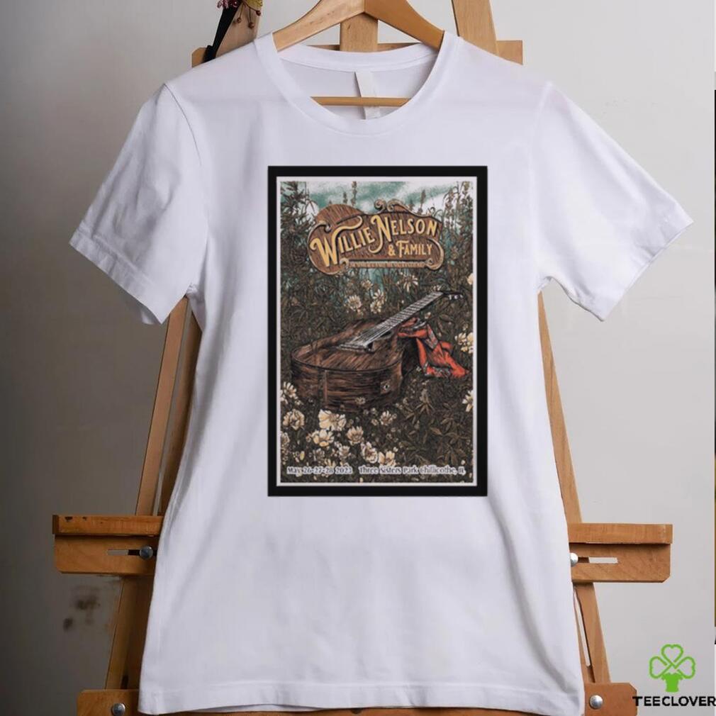 Willie Nelson & Family Summer Camp Music Festival Chillicothe, IL May 26 28 2023 Poster shirt Willie Nelson & Family Summer Camp Music Festival Chillicothe, IL May 26 28 2023 Poster shirt