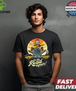 Willie Nelson On The Road Again 2024 Retro Painting t shirt