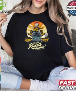 Willie Nelson On The Road Again 2024 Retro Painting t shirt