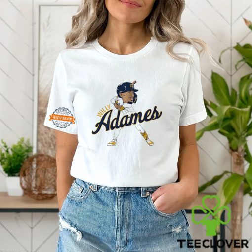 Willy Adames caricature Milwaukee Brewers superstar pose hoodie, sweater, longsleeve, shirt v-neck, t-shirt