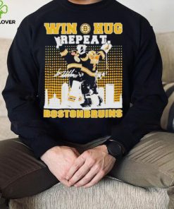 Win Huf Repeat Boston Bruins City Skyline Signatures Shirt