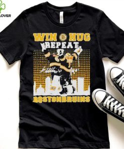 Win Huf Repeat Boston Bruins City Skyline Signatures Shirt